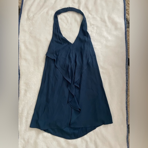 BCBG navy halter neck dress NWT - Picture 1 of 4